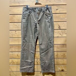 Sundance Brown Cotton Utility Pants Trousers Straight Leg Size 14